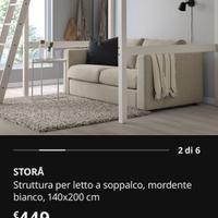 Soppalco bianco Stosa 