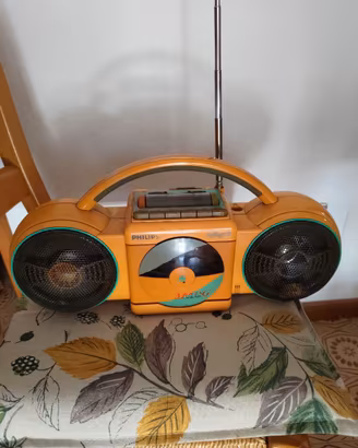 Radio Stereo Philips Roller 2 Giallo (Vintage Anni