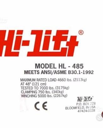 Binda Hi Lift (Mod. HL-485)