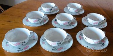 Set 8 tazzine/piatto EPIAG vintage Cecoslovacchia