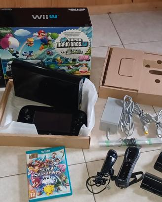nintendo Wii u con scatola, edizione mario Bros 