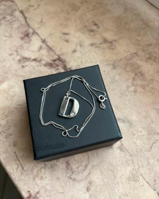 Collana Acciaio Iniziale "D"