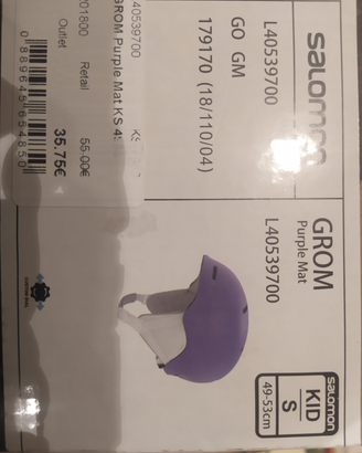 Caschetto da sci bambina Salomon kid s 49-53 cm