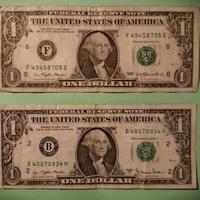 One dollar USA anni '70 ,  due esemplari