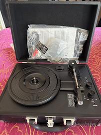 Giradischi , suitcase wireless record player
