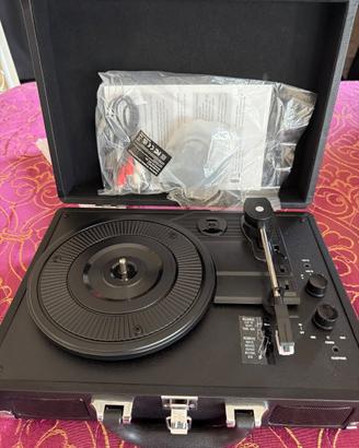 Giradischi , suitcase wireless record player