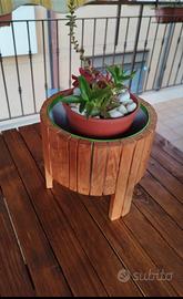 portapiante in legno da esterno