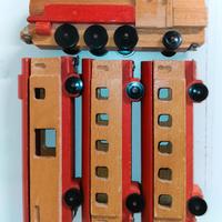 Treno giocattolo vintage anni '70 Plaho DDR
