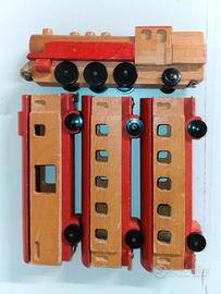 Treno giocattolo vintage anni '70 Plaho DDR