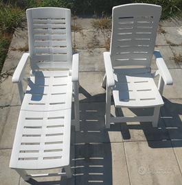 Sdraio e poltrona da giardino, piscina 