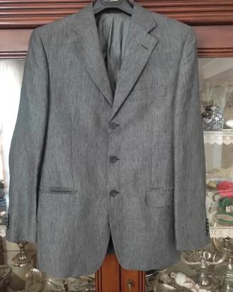 Giacca blazer Conbipel 100% puro lino grigio 48