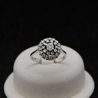 ANELLO VINTAGE ORO BIANCO 18 KT BRILLANTI 0.67 CT