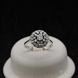 ANELLO VINTAGE ORO BIANCO 18 KT BRILLANTI 0.67 CT