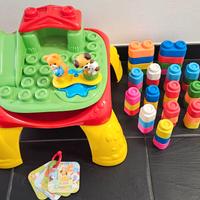 Tavolino baby clementoni con cubi soft
