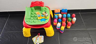 Tavolino baby clementoni con cubi soft