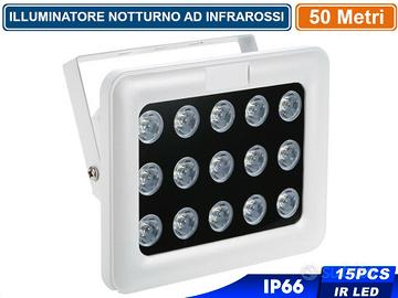 Illuminatore infrarossi 15 led per telecamere