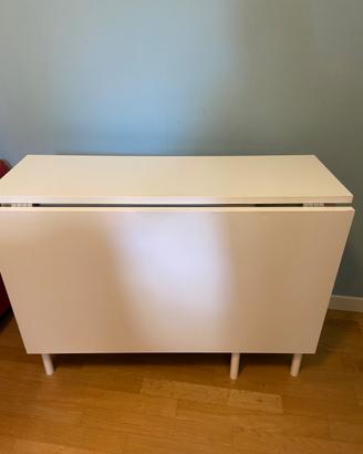 Tavolo bianco a ribalta IKEA come nuovo + 4  SEDIE