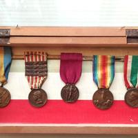 Collezione medaglie militari Italia 15-18 con Teca