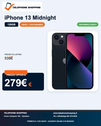 Apple iPhone 13 128GB Midnight