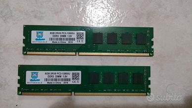 ram ddr3 16gb (2x8 2RX8) 1600 mhz 