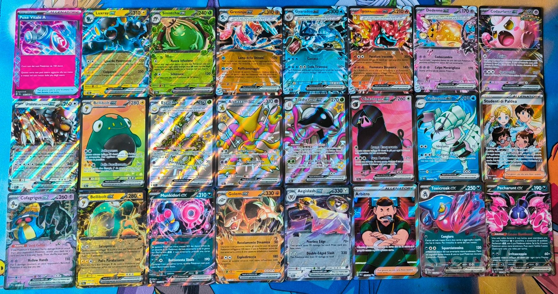 Lotto Carte Pokemon ex Shiny ECONOMICHE Collezionismo In vendita a