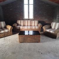 Salotto in rattan