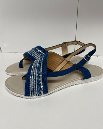 Sandalo basso infradito n 40 colore azzurro