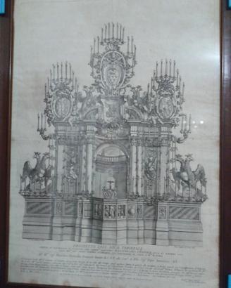 Quadro dell'arco Trionfale Roma calcografia 1688