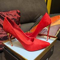 scarpe rosse tacco 12 