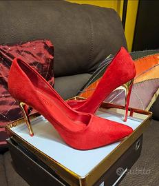 scarpe rosse tacco 12 