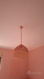 lampadario rosa