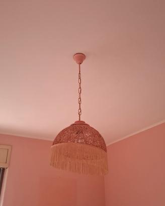 lampadario rosa