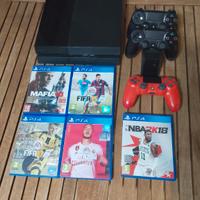 PlayStation 4 500GB + 3 controller + 5 giochi