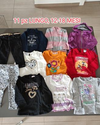 Set 11 pz abbigliamento lungo 12-18, tanti marchi