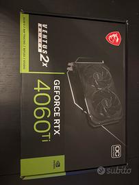 MSI RTX 4060 Ti 2x ventus SCATOLA