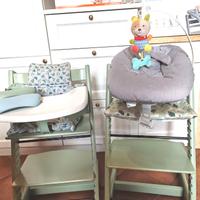 Coppia sedie Stokke Tripp Trapp con accessori 