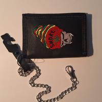 Portafoglio nero teschio "smoke"