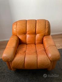 Poltrona in pelle