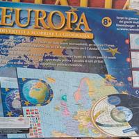2 Puzzle cartina geografica Italia ed Europa
