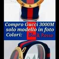 Cer.co Orologio Gucci mod. 3000M. Blu e Rosso. 