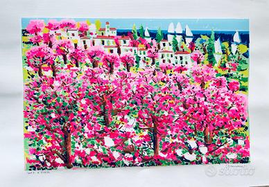 Athos Faccincani serigrafia su carta 70x100