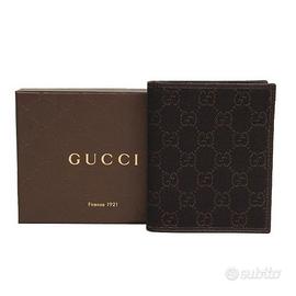 Portafogli portacarte Gucci marrone dark brown