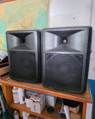 coppia casse amplificate 