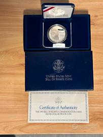 dollaro argento commemorativo 1993