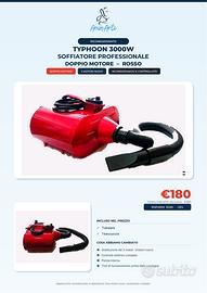 Soffiatore per cani TYPHOON 3000W ricondizionato
