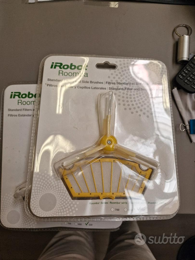 Menalux MRK 01 Set Ricambi Per IRobot Roomba Serie 500 - 3 Spazzole Laterali E 3 Filtri Motore