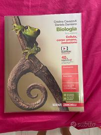 Cellula, corpo umano, evoluzione, libro biologia