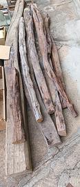 travi legno di ginepro grezzi