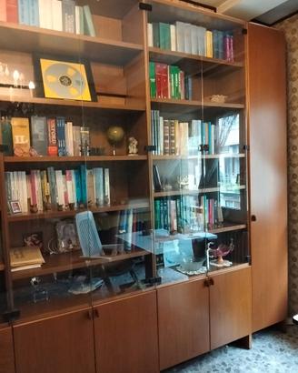LIBRERIA con sportelli in cristallo