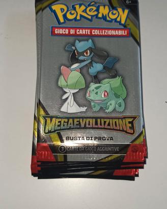 Pokemon lotto bustine di prova megaevoluzione 